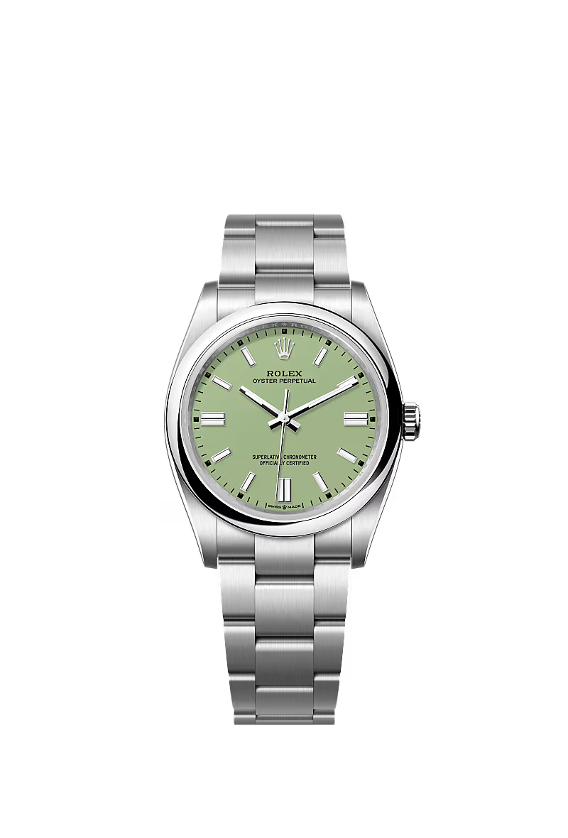 Rolex Oyster Perpetual 36 watch: Oystersteel Pistachio - m126000-0011