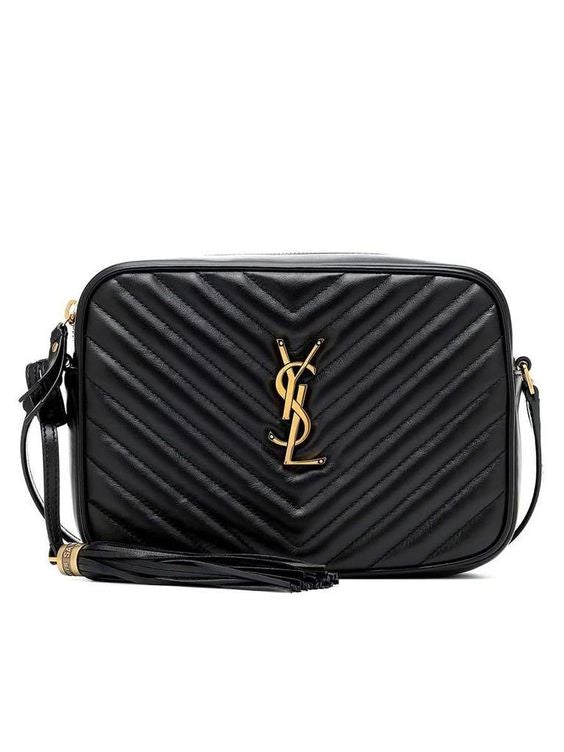 Saint Laurent Lou Camera Bag in Quilted Leather Bronze Hardware