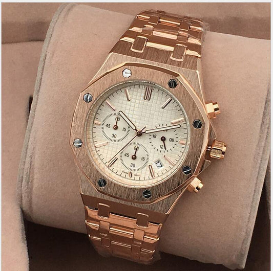 All Subdials Work leisure Mens Watches Stainless Steel Quartz Wristwatches Stopwatch watch Watch relogies for men relojes Best Gift1