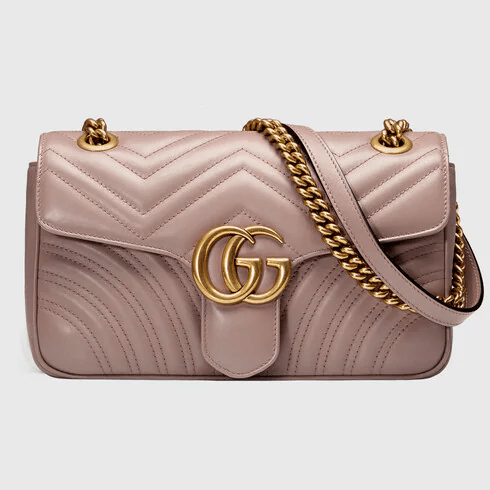 Small quilted GG Marmont shoulder bag Khaki